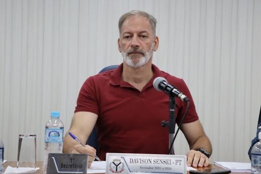Davison Sensei. Vereador é o autor do Projeto de Lei nº 191/2023