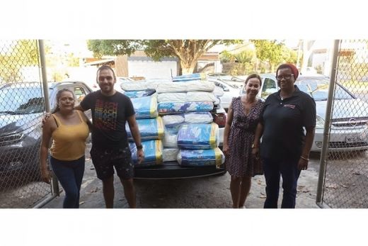 Campanha ?Sindicato Cidadão, Metalúrgico Solidário?. Entregas foram feitas na APFCCM, no Lar São Vicente de Paulo (fotos), Adema e Cáritas