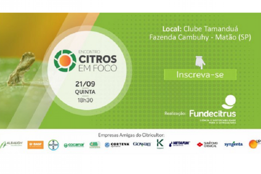 Matão recebe o Encontro Citros em Foco organizado pelo Fundecitrus