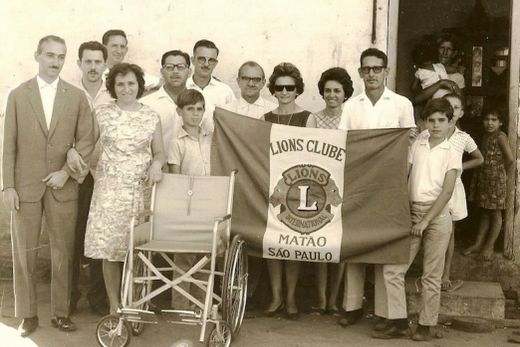 GALERIA DA CIDADE:  Membros do Lions na década de 1960