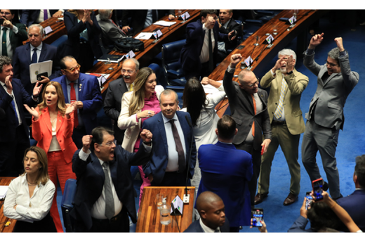 No Senado. Texto-base da reforma tributária foi aprovado nesta quarta-feira (8)