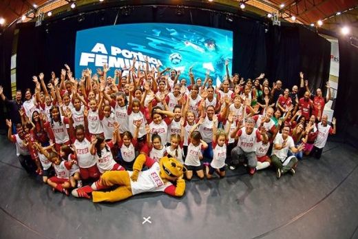 No Ginásio do Sesi-Matão. Anúncio do Programa do Futebol Feminino para 2024 aconteceu na segunda-feira (27)