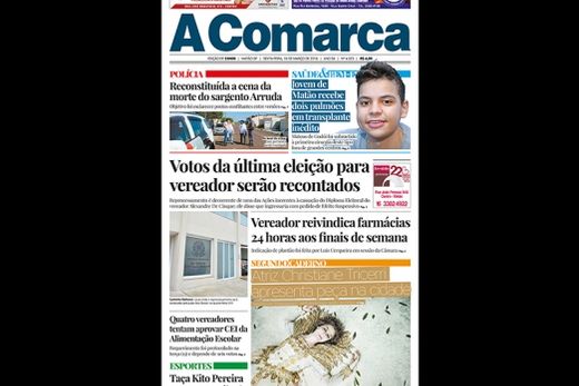 Jornal A Comarca desta semana já está disponível