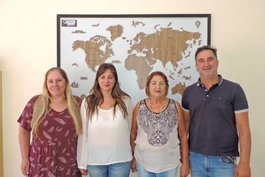 Cíntia Jacinto, Eloiza de Barros, Tina Gabriel e Fabrício Matturro. Consultores da agência 'Encontre sua Viagem Matão' apresentam as melhores condições para destinos nacionais e internaciona
