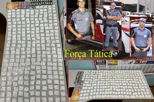 Entorpecentes apreendidos. Menor foi qualificado por ato infracional de tráfico de drogas