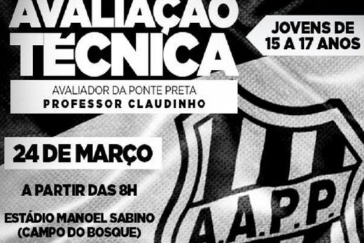 Ponte Preta realiza avaliação técnica em Matão