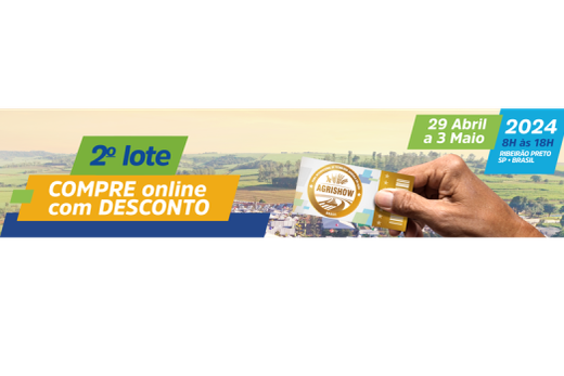 Segundo lote de ingressos. Site oficial do evento disponibiliza entradas a partir desta terça-feira (27)