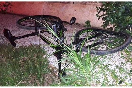Bicicleta envolvida no acidente