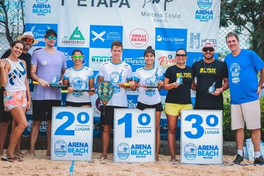 Pódio da categoria 'Mista C'. Raissa Veiga e Rodrigo Hernandes (2º), Malu Cardoso e Luiz Junior (1º) e Priscila Lima e Bruno Lima (3º)