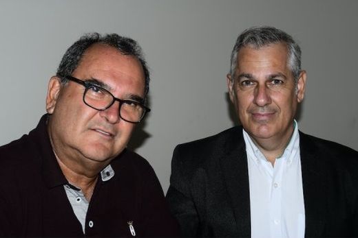 Toninho Giannini e Pedro Simeoni. Sincomércio e Sicoob se unem para alertar a população, sobretudo os comerciantes