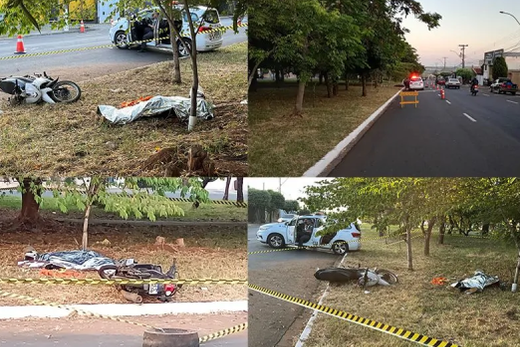Na Rua Francisco Mastropietro. Acidente aconteceu na madrugada desta segunda-feira (29)
