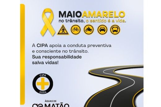 Maio Amarelo: Águas de Matão promove campanha de conscientização