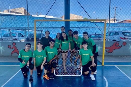 Os nove convocados. A técnica Vanessa Gabriel e Matheus Silva com Adrielly Buzzeti, Amanda Marcelino, Juliana Crispim, Kauê Leão, Murillo Lima, Lucas Leite, Lucas Gaspar, Murilo Gabriel e Victor Hugo