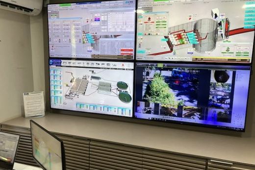 Sistema supervisório. Um dos itens que foram modernizados no processo de Revamp da ETE de Matão