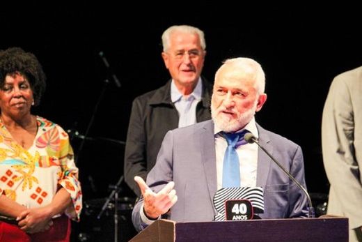 Edson Beraldo durante a homenagem no último dia 17