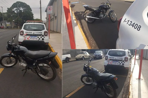 Moto Honda CG 125 Titan KS, azul, ano 2003, havia sido furtada na semana anterior
