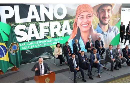 Plano Safra 2024/2025. Presidente Lula discursa durante o lançamento nesta quarta-feira (3)