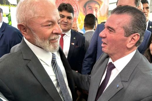 Walter Baldan Filho com o presidente Lula. Valor do Plano Safra para empresas de médio e grande portes supera em 10% o do ano safra passado