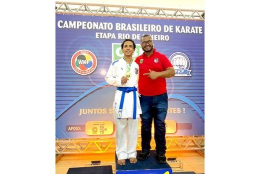 Carlos Alberto Norato e seu pai, Carlos Norato. Atleta está classificado para disputar as finais do Campeonato Brasileiro