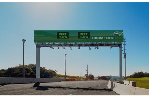 Na SP-333.  Nova tecnologia de Pedágio Eletrônico começa a operar na praça de pedágio de Itápolis