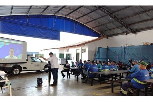 Colaboradores da Águas de Matão no primeiro dia da SIPAT 2024