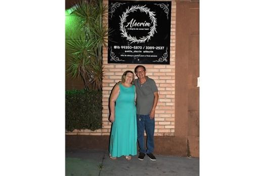 Celia Verdi e João Emílio, proprietários do Alecrim
