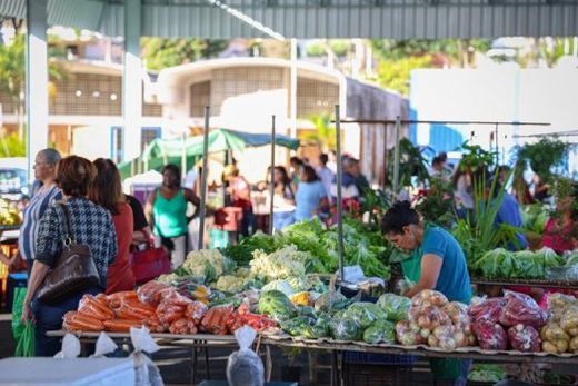 Pavilhão do Produtor Rural. Feira acontece todas as quartas-feiras