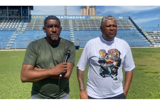 Washington dos Santos e Rogério Ribeiro. Gestores fizeram anúncio em entrevista na sexta-feira (24). "Ontem recebemos a notícia que  não poderia ter jogo no estádio"