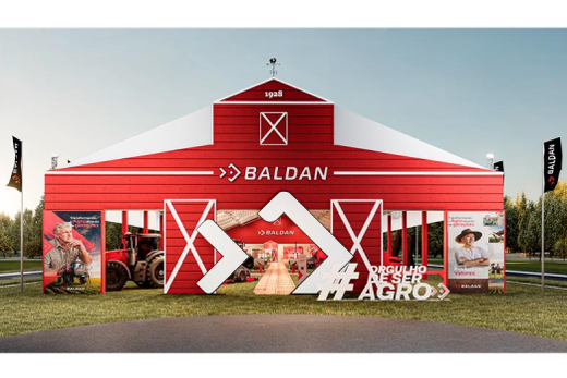 Novidade. Estande da Baldan contará com espaço kids, área de relacionamento e telas interativas com produtos de preparo de solo, plantio e pulverização