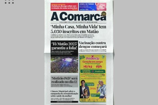 A Comarca. Entre os destaques: Minha Casa, Minha Vida tem 5.030 inscritos