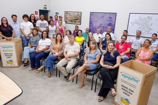 Solenidade. Lançamento da Campanha do Agasalho 2025 aconteceu no Gabinete da Prefeitura, onde o cronograma desta edição foi apresentado
