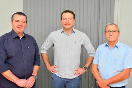 Walter Baldan Filho, Alex Antoniosi e Roberto Luiz Cadioli, diretores do Ciesp-Matão