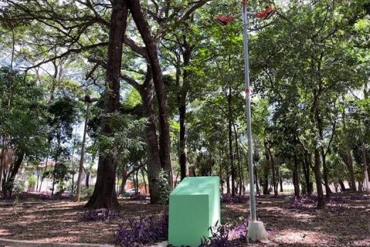 A Praça da Memória 1, localizada na Praça da Abolição. 'Capsula do Tempo' enterrada há 30 anos (em 1995) será aberta