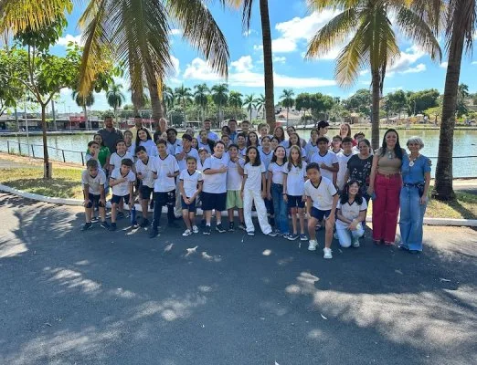 Parceria. A Secretaria de Educação e Cultura e a Secretaria de Meio Ambiente e Desenvolvimento Sustentável promoveram visitas ao lago do Parque Ecológico