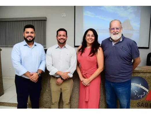 Membros da diretoria da OAB-Matão. Geovanni dos Santos, Fábio Alberto, Fabiana Pires e Paulo Bernardi
