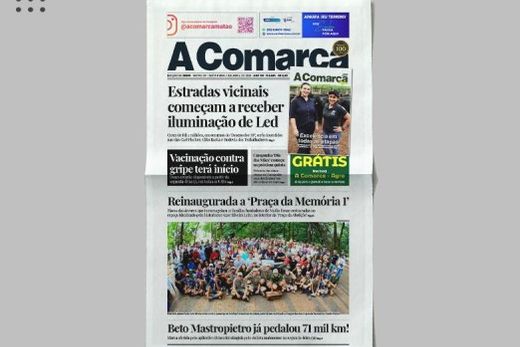 A Comarca. Entre os destaques: Estradas vicinais começam a receber iluminação de Led