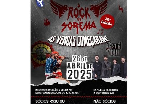 Rock in Sorema terá sua 12ª edição