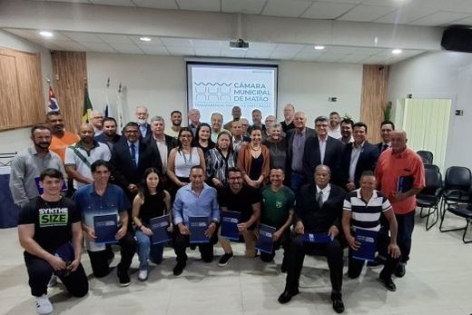 Homenageados e autoridades