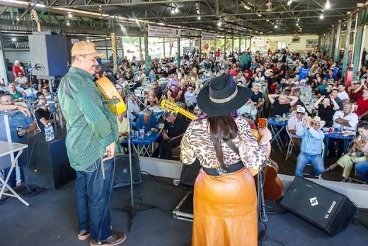 O bom público no Lar São Vicente de Paulo. Apresentações musicais ficaram a cargo de violeiras de Matão e região