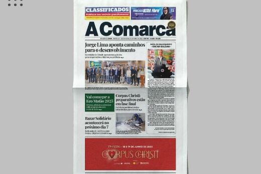 A Comarca. Entre os destaques:  Jorge Lima aponta caminhos para o desenvolvimento