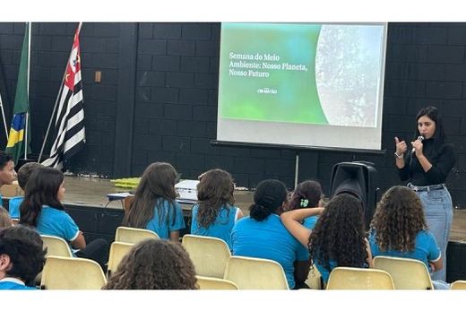 Águas de Matão deu uma palestra educativa para 120 alunos da Escola Municipal de Educação Fundamental Benta Maria Ragassi