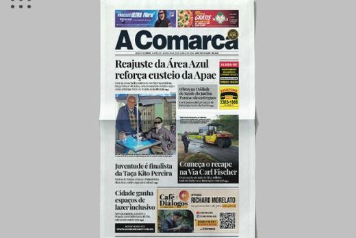 A Comarca. Entre os destaques: Reajuste da Área Azul reforça custeio da Apae