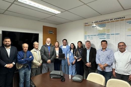 Equipamentos entregues. Com o recurso disponibilizado, Hospital pôde adquirir dois equipamentos lineares e um convexo, sendo este último para o setor de Maternidade