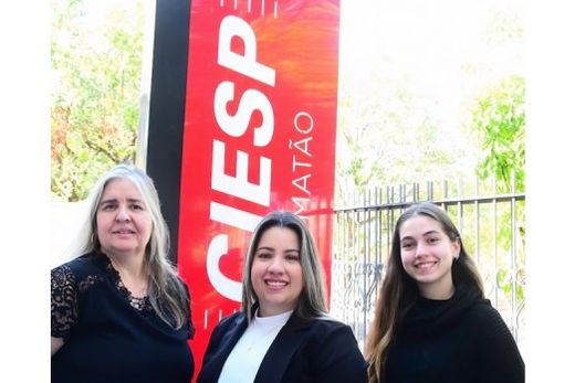 Léia, Fernanda e Gabrielle. Equipe do Ciesp-Matão organiza e realizará o Processo Eleitoral
