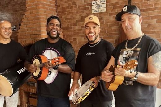 Exalta. Formação atual do grupo Exaltasamba é uma das atrações musicais confirmadas