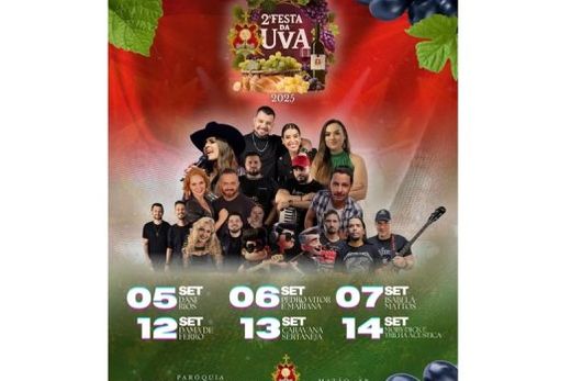 Festa da Uva começa nesta sexta-feira