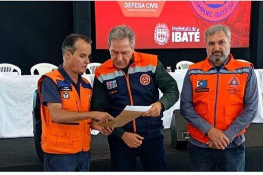 Luciano Leite. Coordenador da Defesa Civil de Matão, durante a capacitação em Ibaté