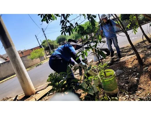Durante as atividades, as equipes percorrem as ruas, visitam residências e orientam os moradores sobre os cuidados necessários