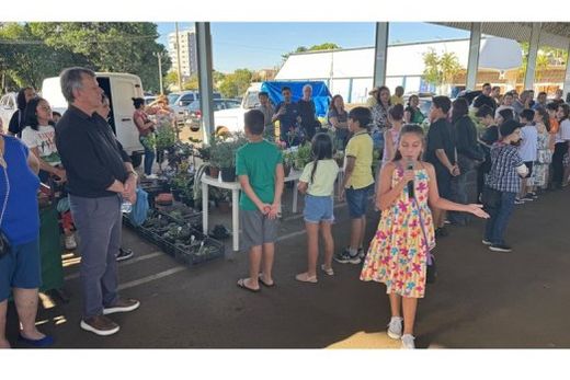 Apresentação foi feita por estudantes dos 4º anos A e B da Escola Municipal Adelino Bordignon
