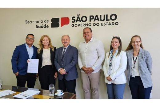 Em São Paulo. Diego Wagner, Denise Minelli, Eudes Quintino, Alexandre Serafim, Tatiana Loscher e Débora do Amaral